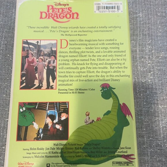Disney's Pete's Dragon VHS 100% Working Condition for Fans and Collectors - Picture 2 of 4